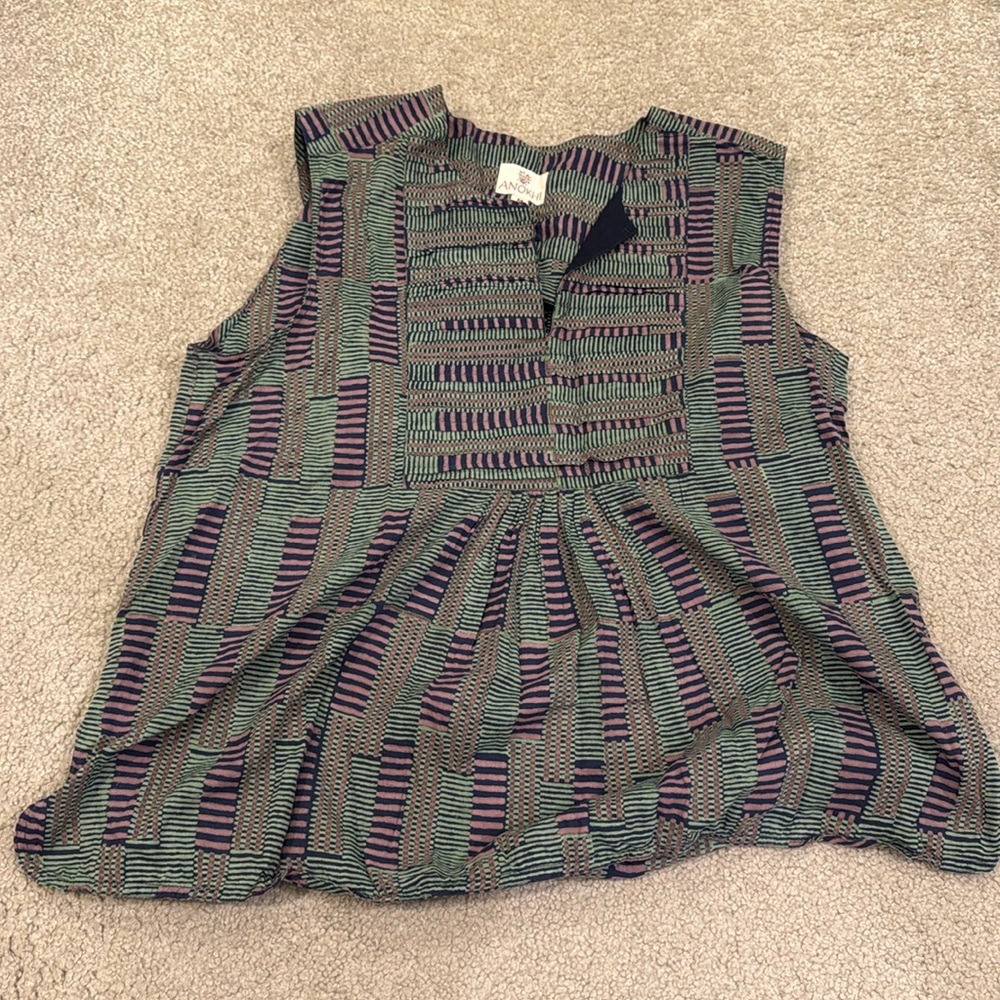 Anokhi Indian Block Print Blouse